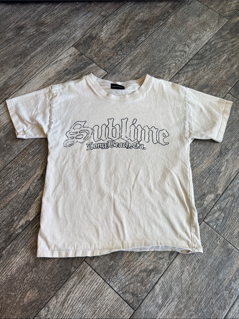 Cotton On White Sublime Long Beach Graphic Tee